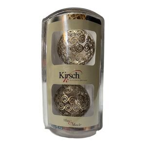 Kirsch Elegance Defined Curtain Rod Finials 1‎ 3/8 Swirl